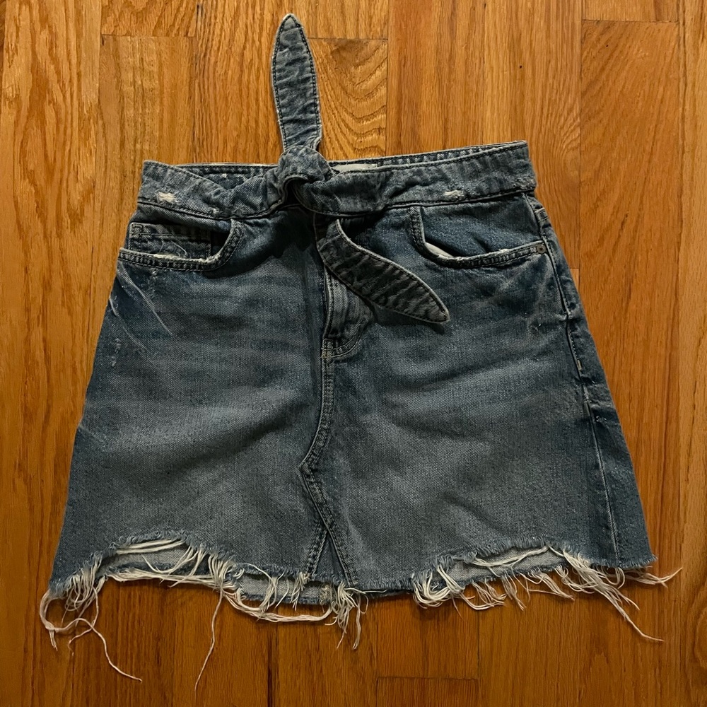 Paige denim mini skirt